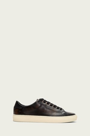Black Men's FRYE Astor Low Lace Sneakers | ZUY-134258