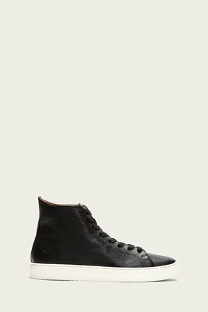 Black Men's FRYE Astor Midlace Sneakers | CQM-301957