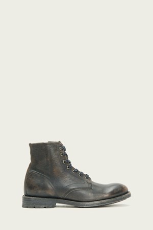 Black Men's FRYE Bowery Lace Up Boots | LNZ-749285