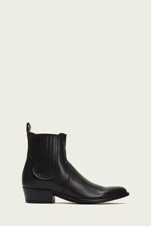Black Men's FRYE Grady Chelsea Cowboy Boots | CAQ-421053