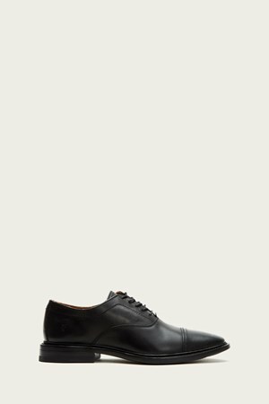 Black Men's FRYE Paul Bal Oxford Dress Shoes | RDG-532761