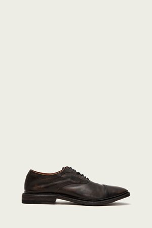Black Men's FRYE Paul Bal Oxford Dress Shoes | WQF-856279