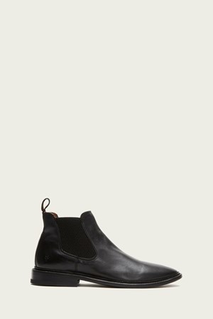 Black Men's FRYE Paul Chelsea Dress Shoes | NWA-409672