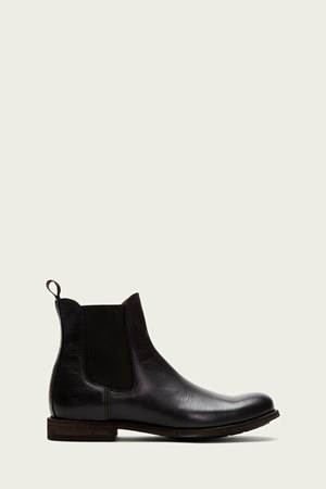 Black Men's FRYE Tyler Chelsea Boots | HTM-491087