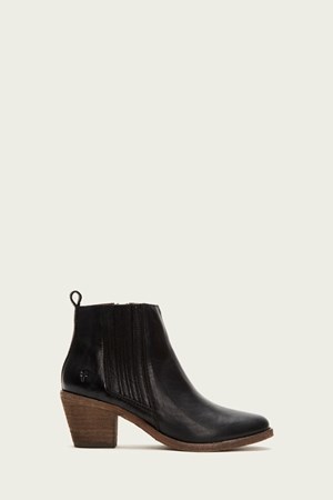 Black Women's FRYE Alton Chelsea Mid Calf Boots | VBD-185420