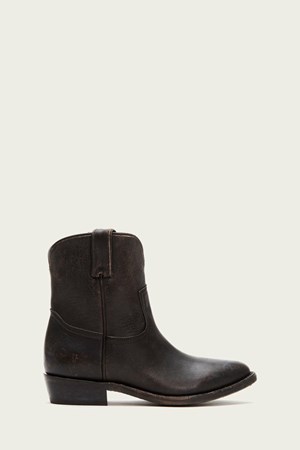 Black Women's FRYE Billy Short Mid Calf Boots | WFI-295083