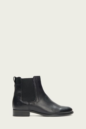 Black Women's FRYE Carly Chelsea Ankle Boots | JDX-426591