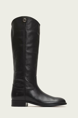 Black Women's FRYE Melissa Button 2 Wide Calf Boots | JKW-021479